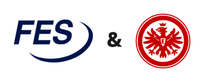 Logos FES Frankfurt und Eintracht Frankfurt